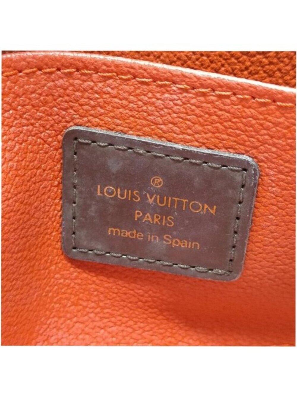 Authentic Louis Vuitton Cosmetic Pochette Damier Ebene Makeup Pouch Brown Canvas - Picture 16 of 16